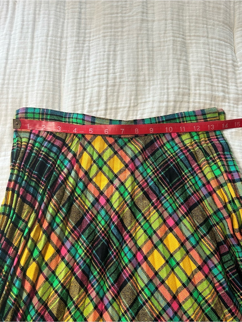Vintage Malbe Women's pleated accordion Wool Maxi Skirt  1960s 1970s - Picture 3 of 7